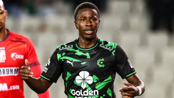 Alan Minda, atacante do Cercle Brugge-BEL que está a caminho do Atlético (foto: Bruno Fahy/AFP)