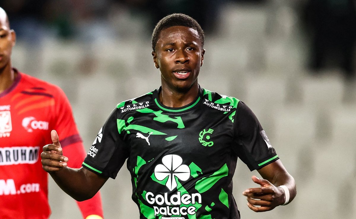 Alan Minda, atacante do Cercle Brugge-BEL que está a caminho do Atlético (foto: Bruno Fahy/AFP)