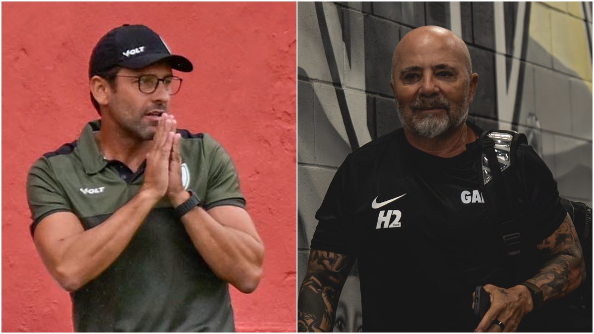 Alberto Valentim e Sampaoli medem forças em América x Atlético (foto: Mourão Panda/América e Pedro Souza/Atlético)