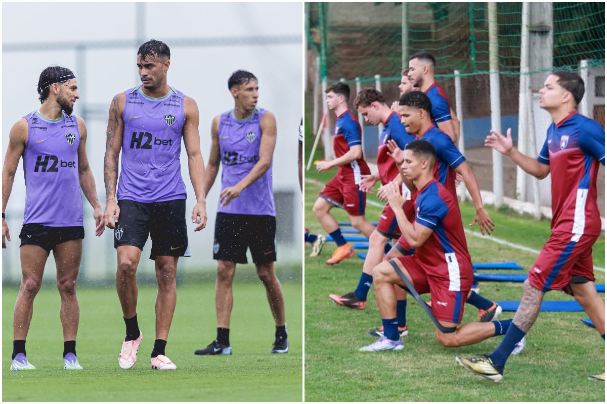 Atlético e Betim medirão forças pela primeira rodada do Campeonato Mineiro (foto: Montagem com imagens de Pedro Souza/Atlético e Betim Futebol)