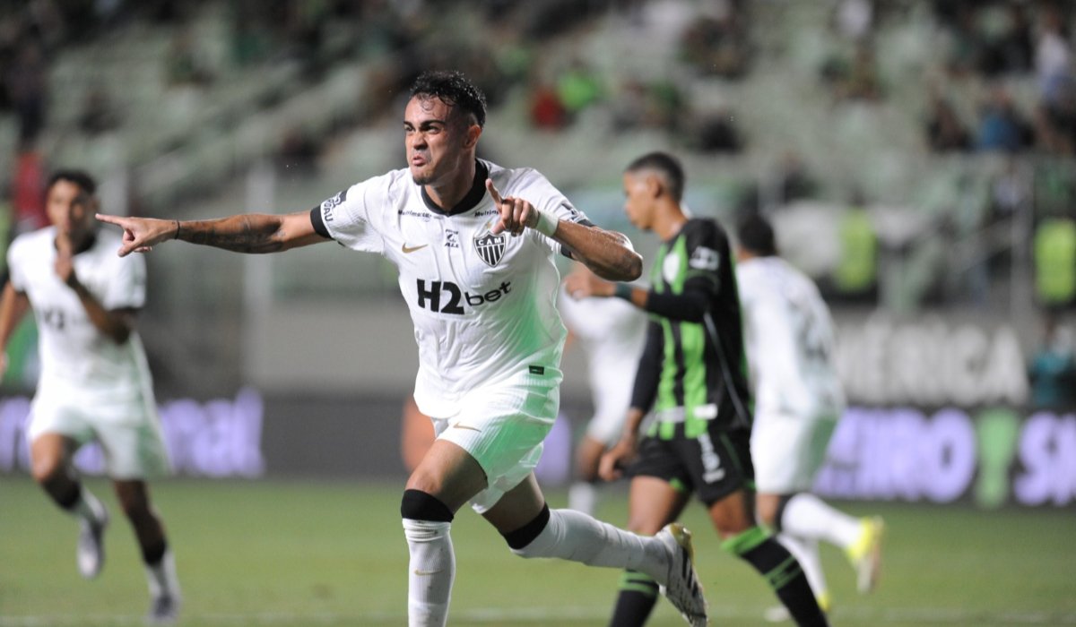 Reinier marcou gol para o Atlético contra o América - (foto: Alexandre Guzanshe/EM/DA Press)
