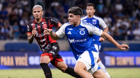 Cauan Baptistella, jogador do Cruzeiro (foto: Gustavo Aleixo/Cruzeiro)
