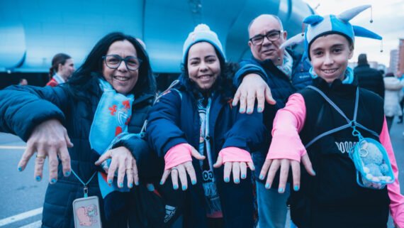 Torcedores do Celta de Vigo pintaram a unha para ir ao estádio (foto: Divulgação/Celta de Vigo)
