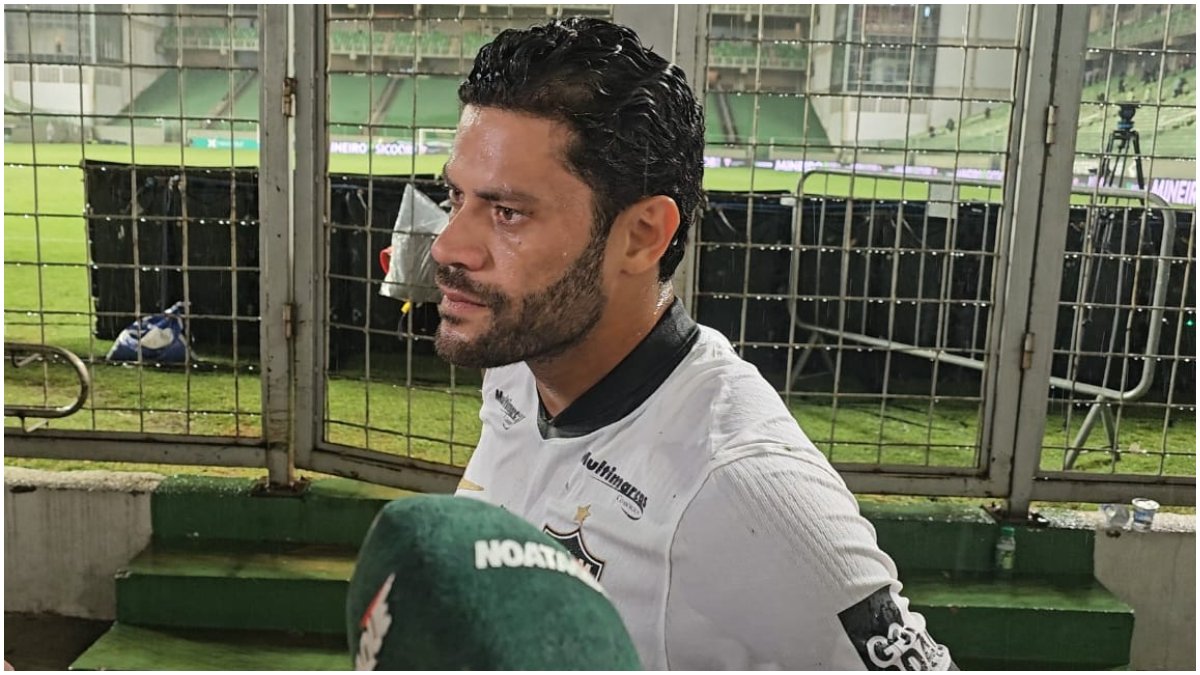 Hulk durante entrevista pelo Atlético (foto: Reprodução/Samuel Resende)