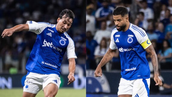 Japa e João Marcelo, jogadores do Cruzeiro (foto: Gustavo Aleixo/Cruzeiro)