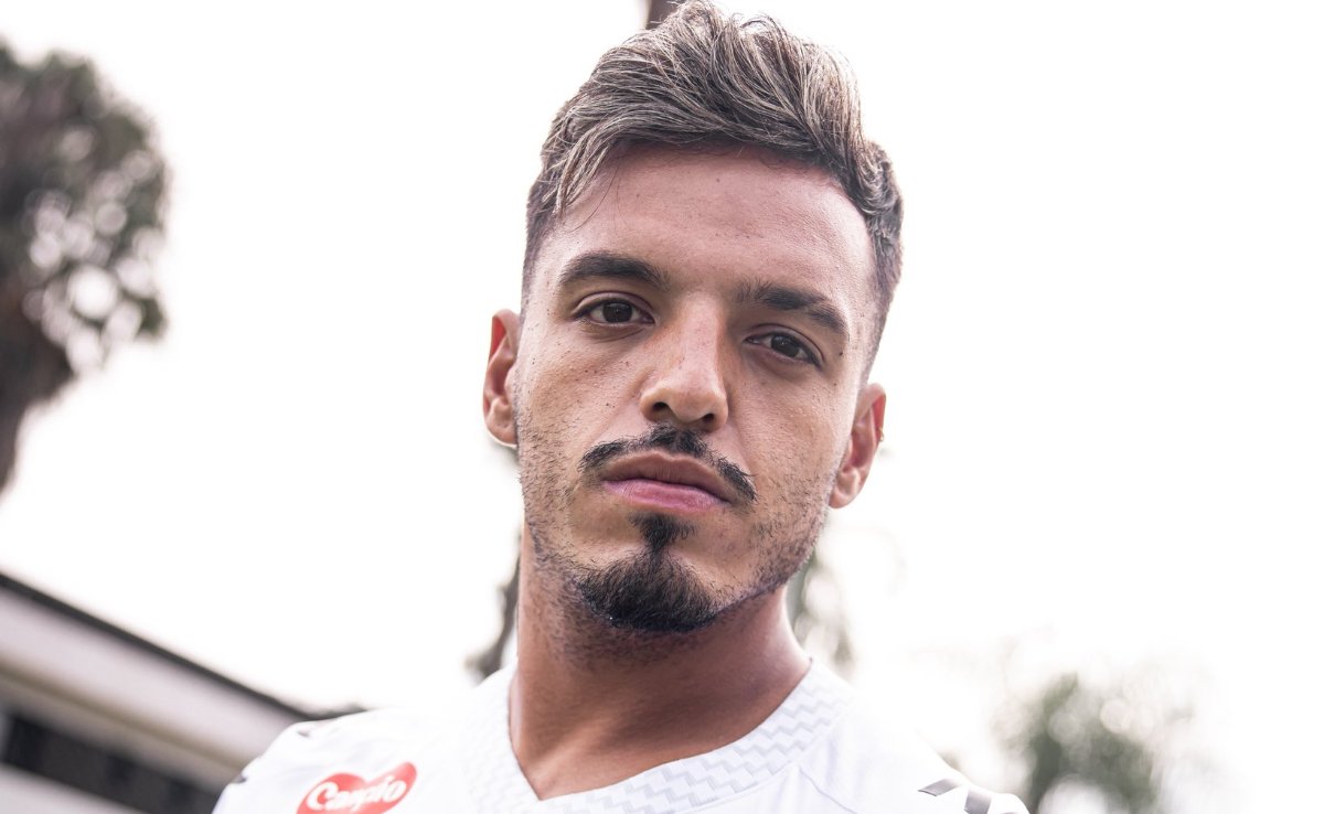 Gabriel Menino, reforço do Santos, emprestado pelo Atlético (foto: Divulgação/Santos)