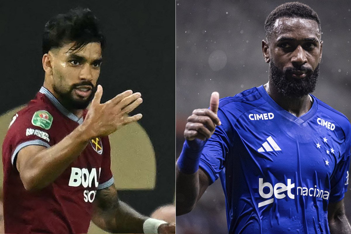 Meio-campistas Lucas Paquetá e Gerson (foto: PAUL ELLIS/AFP - Gustavo Aleixo/Cruzeiro)