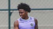 Angelo Preciado durante treino na Cidade do Galo (foto: Pedro Souza/Atlético)