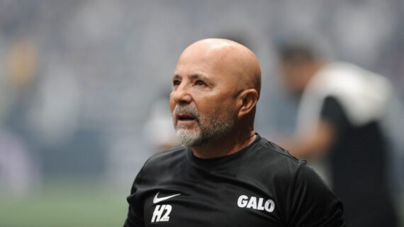 Sampaoli, técnico do Atlético (foto: Alexandre Guzanshe/EM/DA.Press)