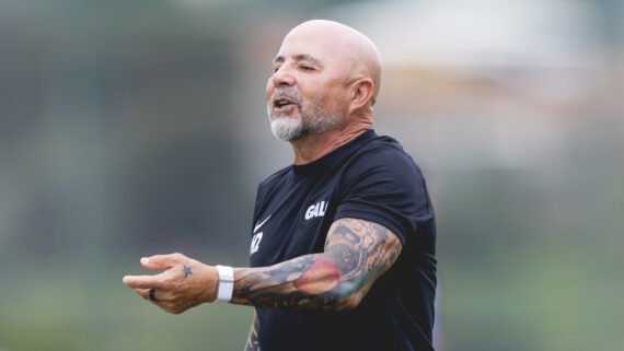 Sampaoli, técnico do Atlético (foto: Pedro Souza/Atlético)