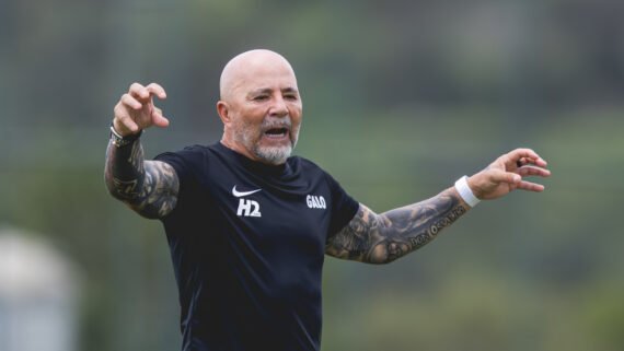 Jorge Sampaoli, técnico do Atlético (foto: Pedro Souza/Atlético)