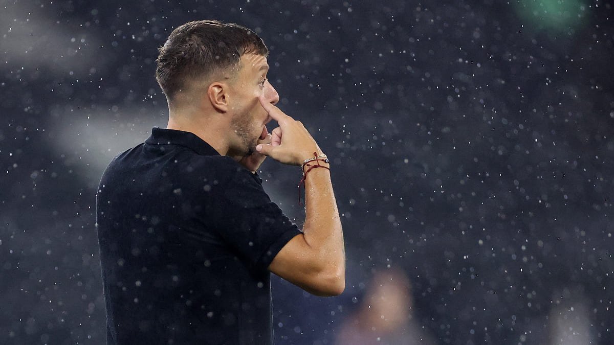 Martín Anselmi, técnico do Botafogo, em duelo com Bangu, pelo Carioca (foto: Vítor Silva/Botafogo)