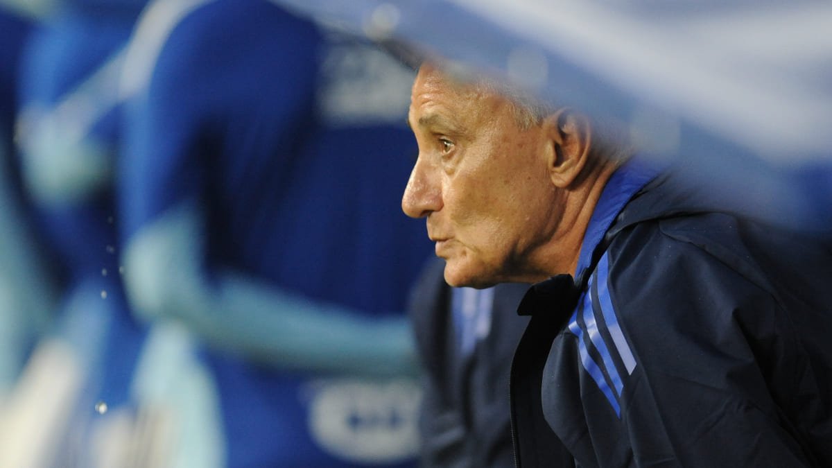 Tite, técnico do Cruzeiro, no Mineirão, em Belo Horizonte (foto: Alexandre Guzanshe/EM/D.A Press)