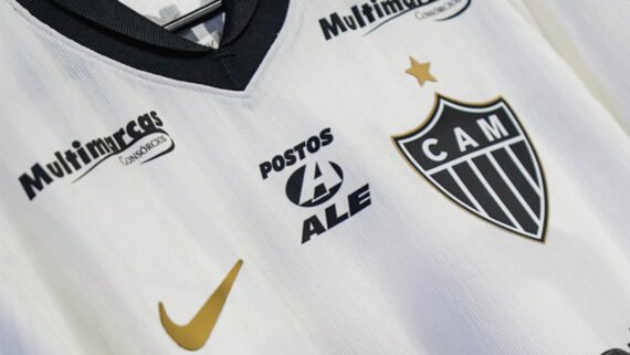 Detalhes do novo uniforme reserva do Atlético para 2026 (foto: Divulgação/Atlético)