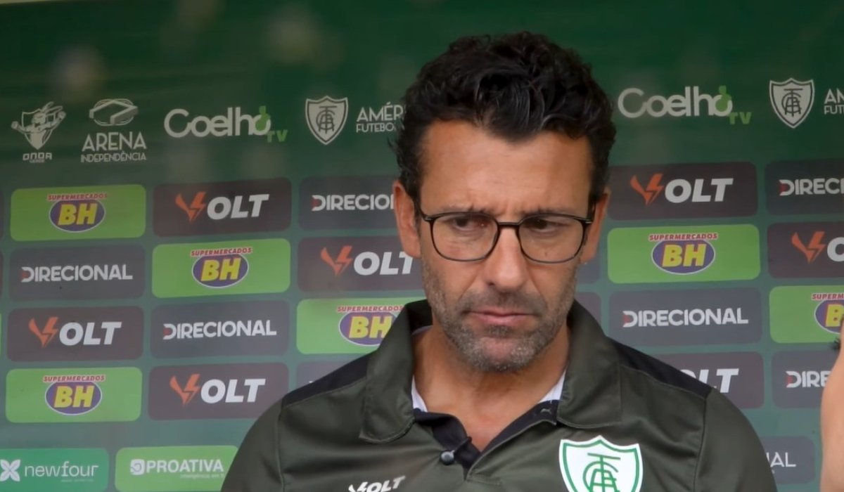 Alberto Valentim, técnico do América (foto: Reprodução)
