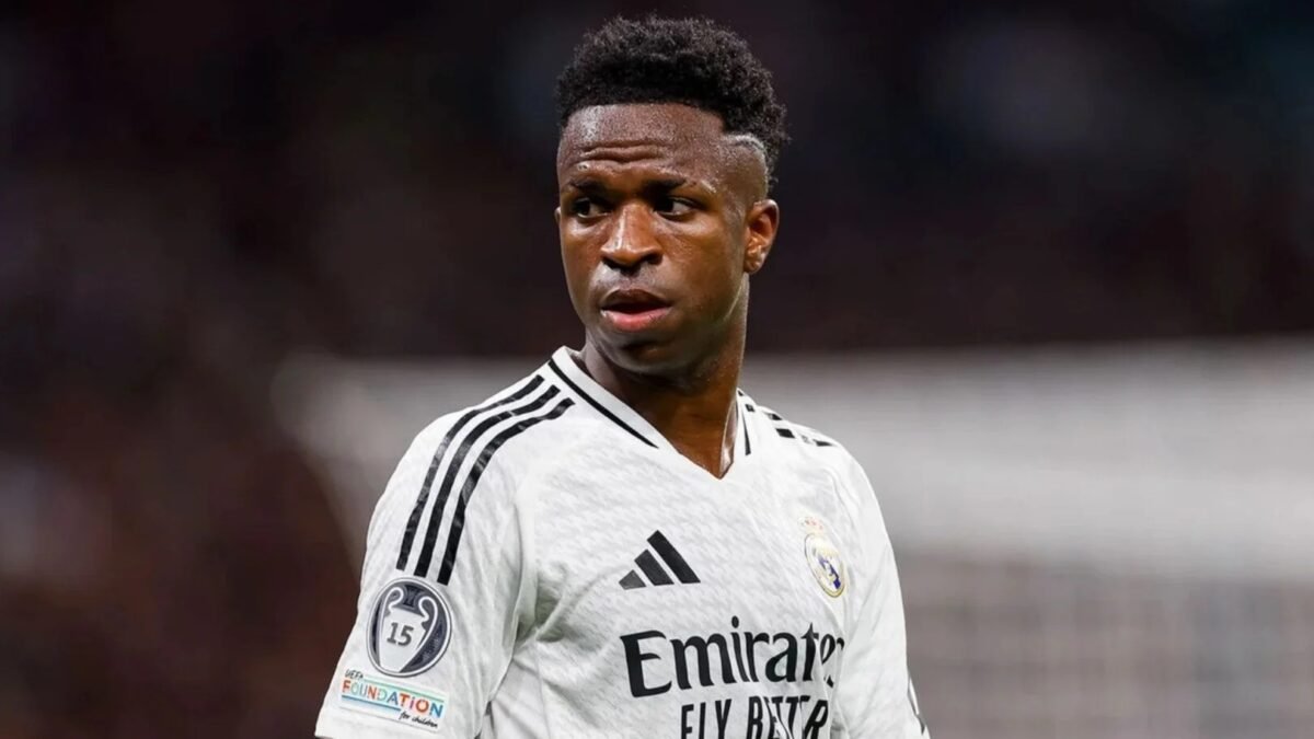 Vini Jr. em partida pelo Real Madrid (foto: Real Madrid/Divulgação)