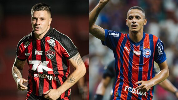 Vitória e Bahia se enfrentam na quinta rodada do Campeonato Baiano (foto: Divulgação/Vitória e Letícia Martins/EC Bahia)