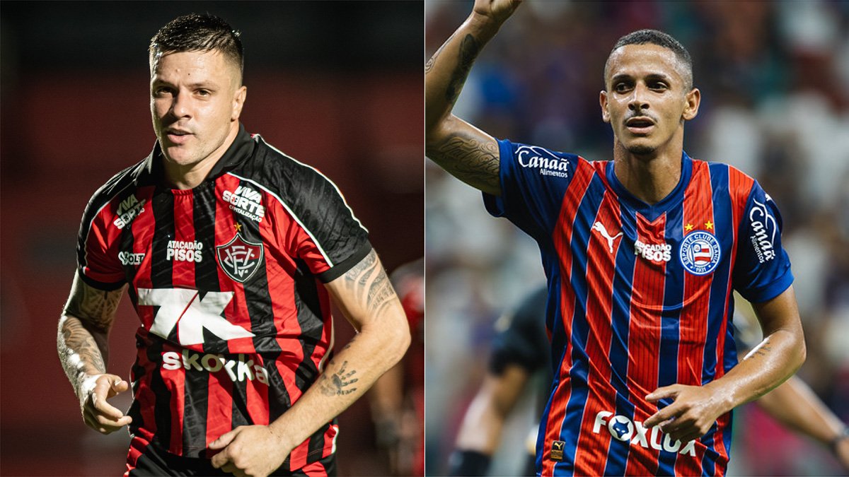 Vitória e Bahia se enfrentam na quinta rodada do Campeonato Baiano (foto: Divulgação/Vitória e Letícia Martins/EC Bahia)