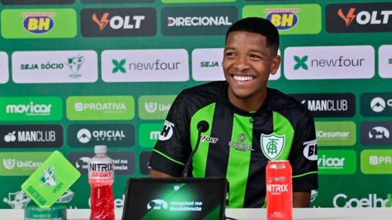 Yarlen é o novo reforço do América (foto: Mourão Panda/América)