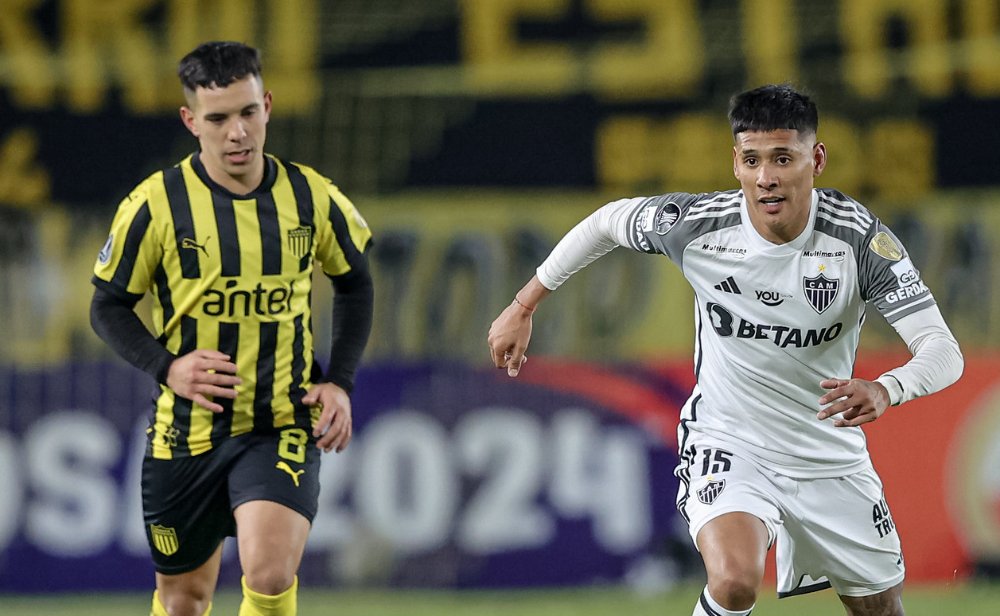 Peñarol venceu o Atlético na quinta rodada do Grupo G da Libertadores, por 2 a 0 (foto: Pedro Souza/Atlético)