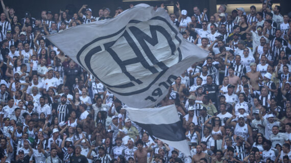 Torcida do Atlético na Arena MRV (foto: Pedro Souza / Atlético)