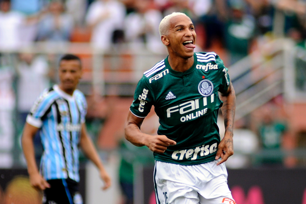 Deyverson comemora gol pelo Palmeiras em 2018 - (foto: Alan Morici/PressDigital/Estadão Conteúdo)