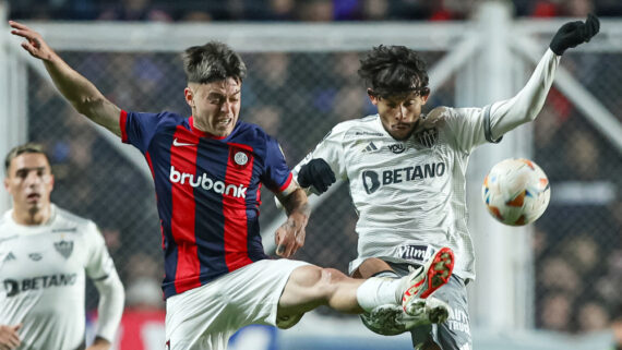 San Lorenzo e Atlético se enfrentam pelas oitavas de final da Copa Libertadores (foto: Pedro Souza/Atlético)