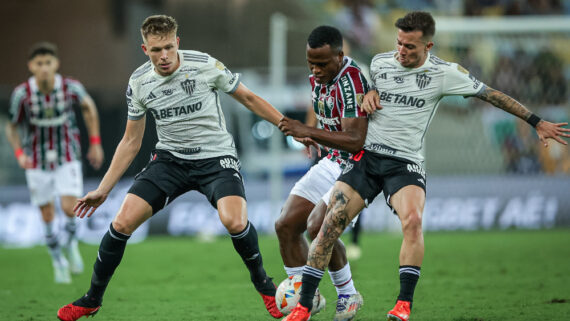 Atlético levou gol do Fluminense no fim da partida (foto: Pedro Souza / Atlético)