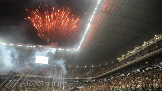 Arena MRV recebeu mais de 42 mil torcedores em Atlético x Vasco (foto: Alexandre Guzanshe/EM/DA.Press)