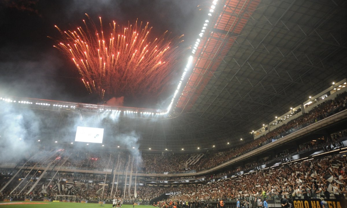 Arena MRV recebeu mais de 42 mil torcedores em Atlético x Vasco (foto: Alexandre Guzanshe/EM/DA.Press)