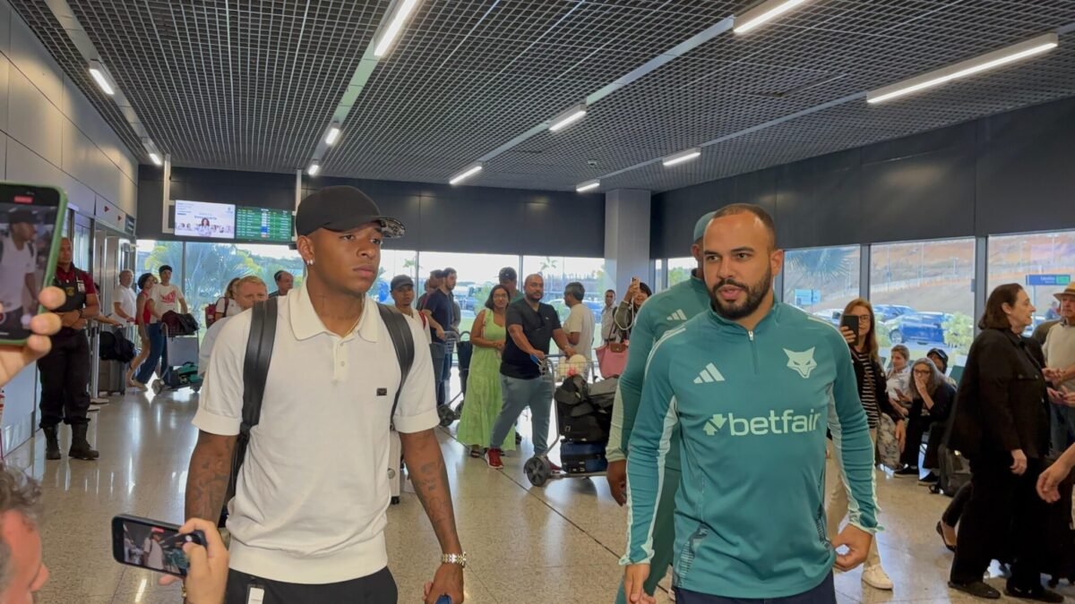 Reforço do Cruzeiro, Arroyo chega ao Aeroporto de Belo Horizonte (foto: Sofia Cunha/EM/D.A Press)