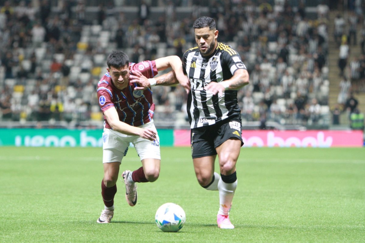 Hulk durante Atlético x Godoy Cruz na Arena MRV - (foto: Edésio Ferreira/EM/D.A Press)