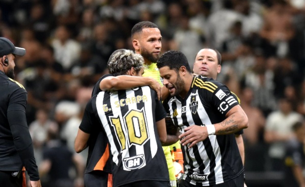 Jogadores do Atlético comemoram classificação às quartas da Copa do Brasil - (foto: Ramon Lisboa/EM/D.A. Press)