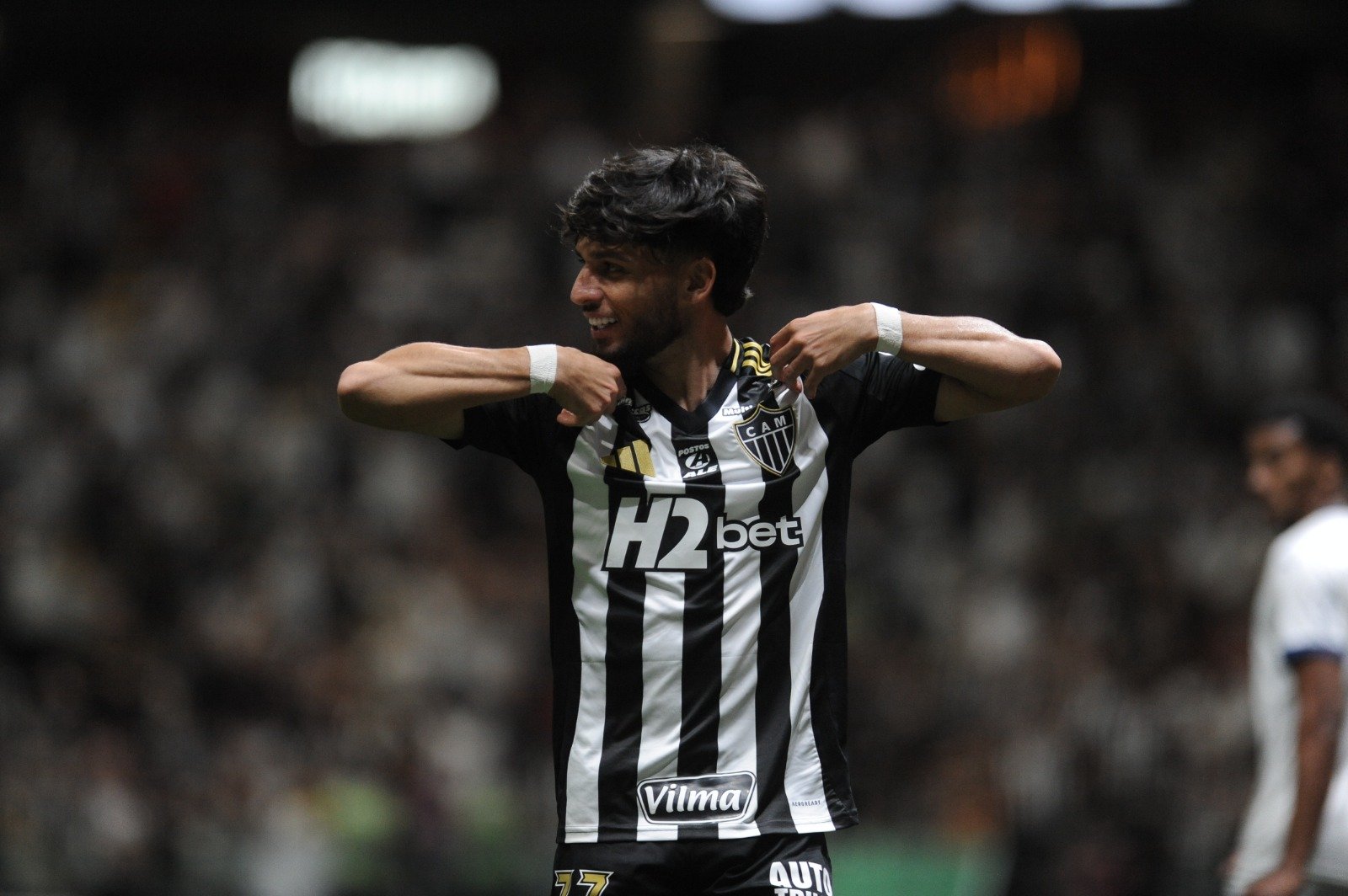 Biel comemora primeiro gol pelo Atlético - (foto: Alexandre Guzanshe/EM/D.A. Press)